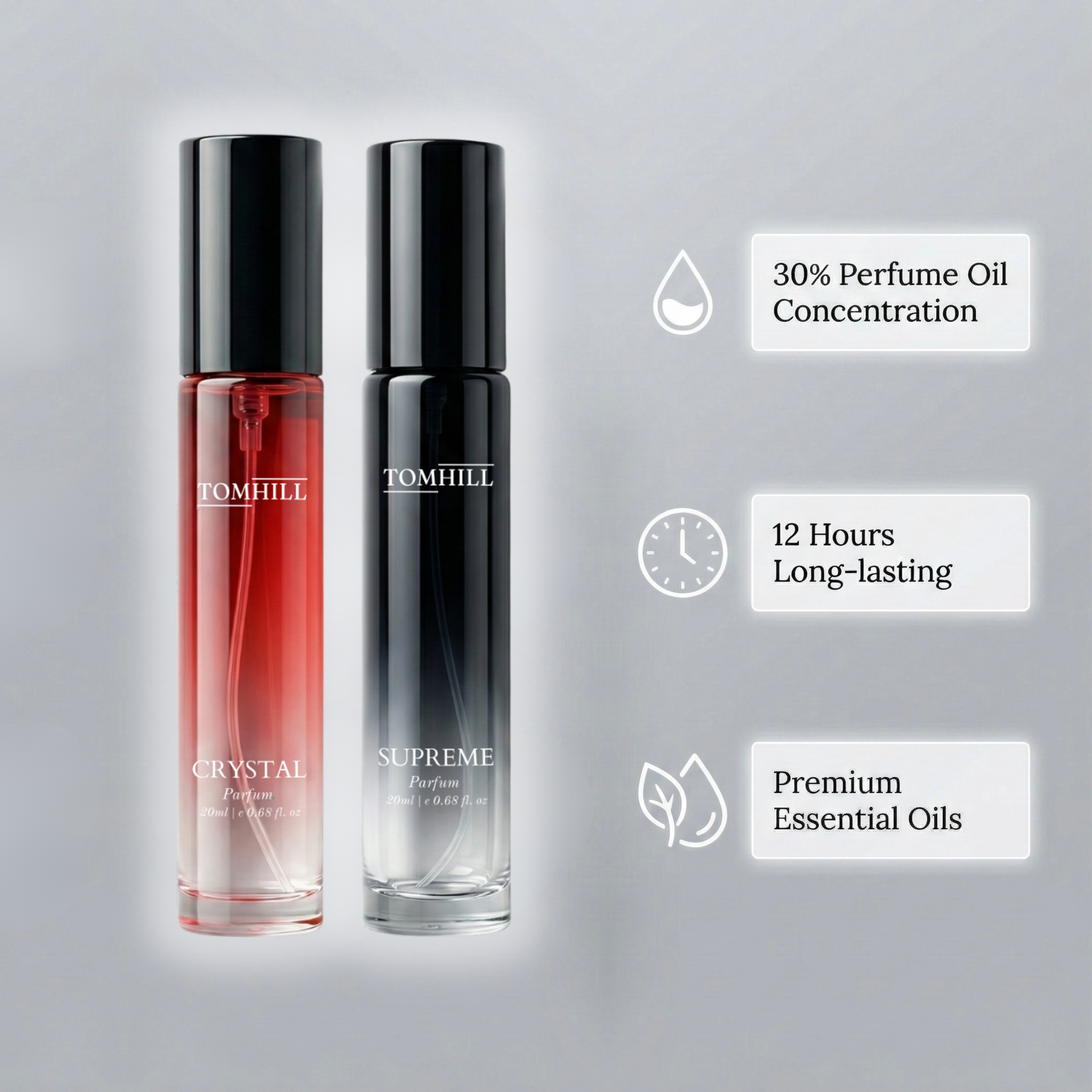 Crystal & Supreme – Fresh Perfume Combo for Men & Women – 20ml (Pack of 2)