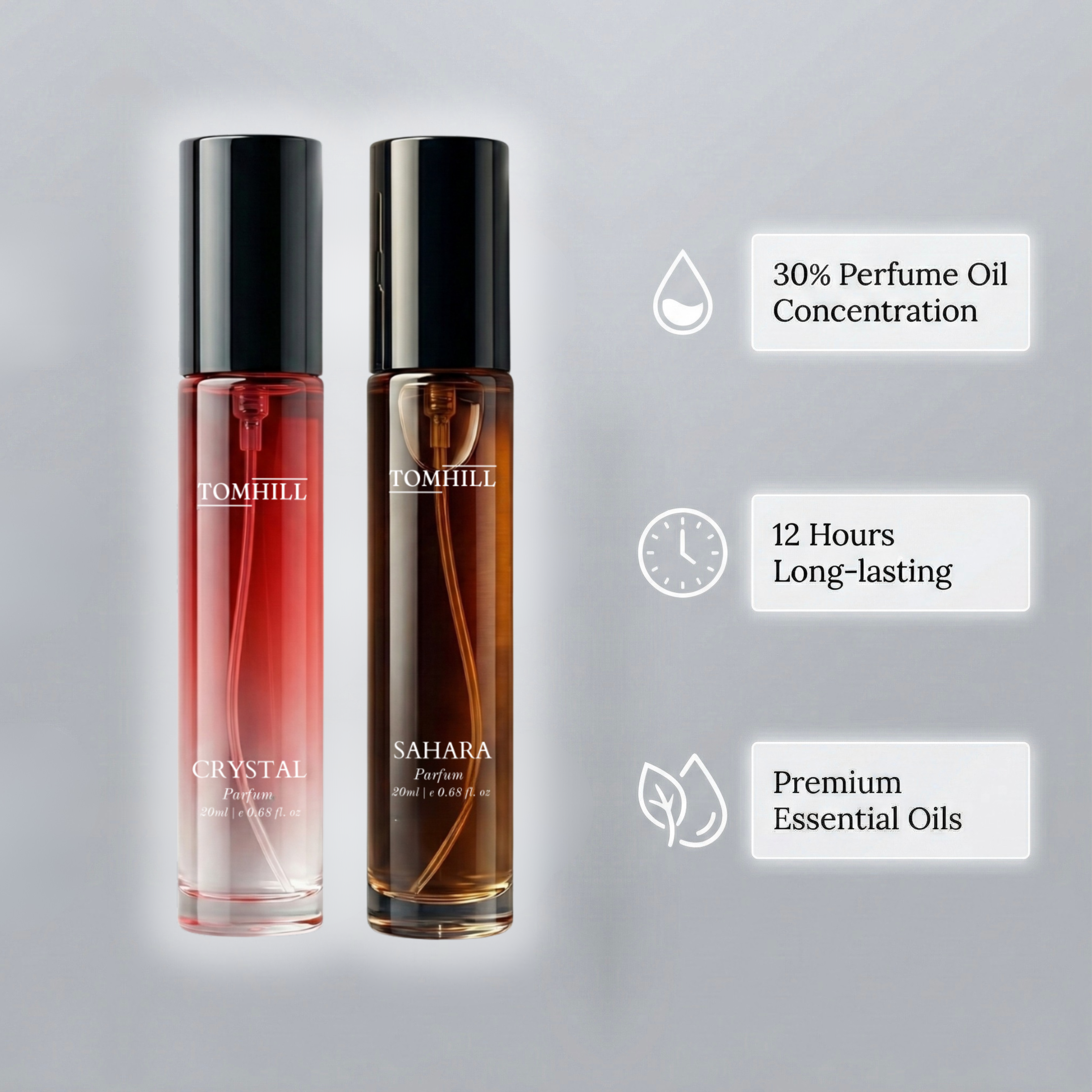 Sahara & Crystal – Party & Fresh Perfume Combo for Men & Women – 20ml (Pack of 2)